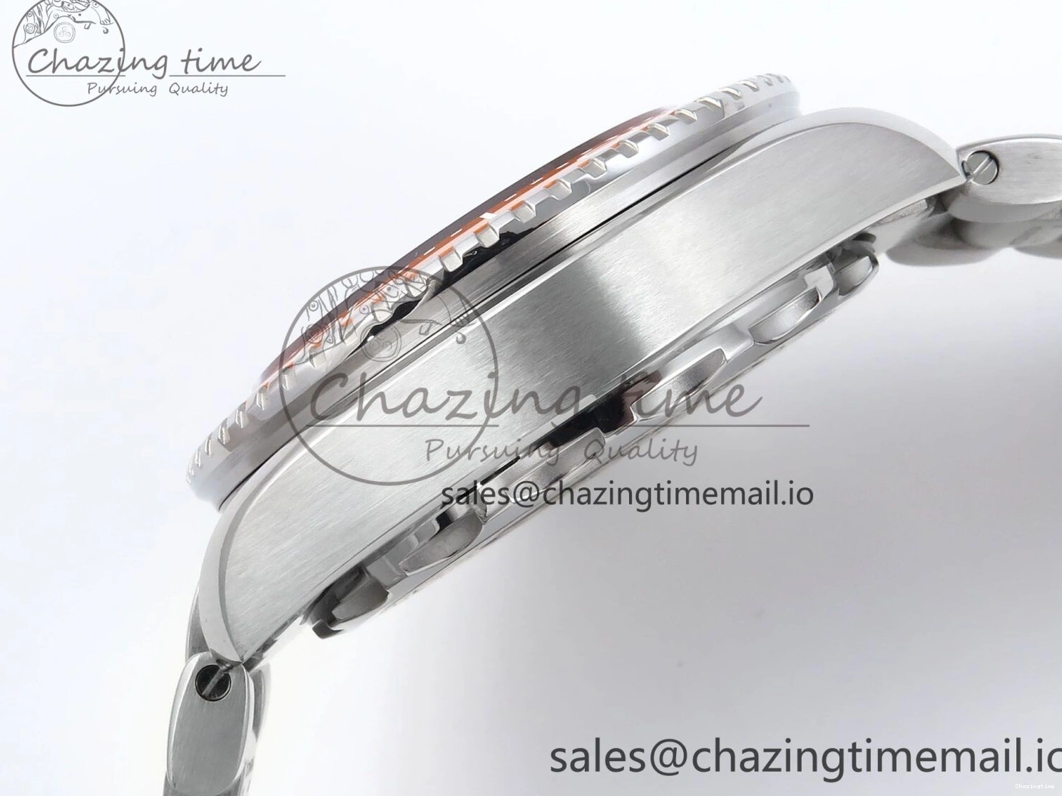 0523 Seamaster 6000M Ultra Deep SS VRF 1:1 Best Edition Gray Dial Orange Bezel on SS Bracelet A8912 Super Clone NewStyle 7687